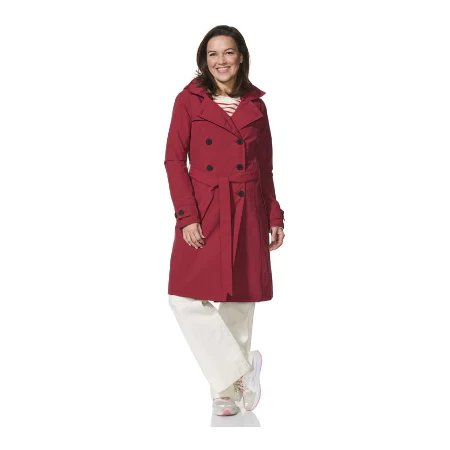 Happy Rain Days - Dames Donkerrode Trenchcoat Geneve - maat XL (EU 42) - Image 2