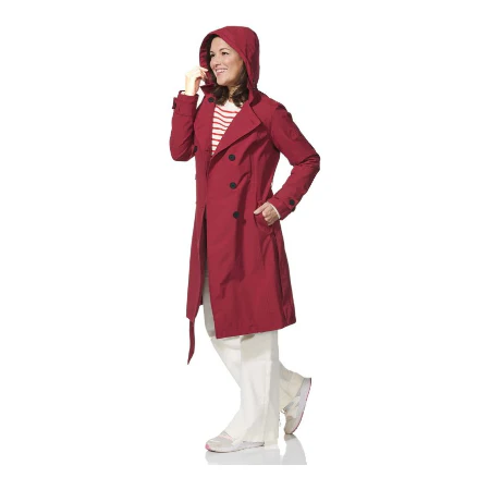 Happy Rain Days - Dames Donkerrode Trenchcoat Geneve - maat XL (EU 42) - Image 6