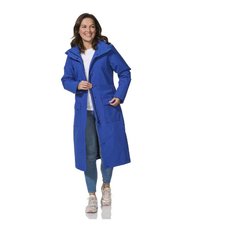 Happy Rain Days - lange damesregenjas - Rome kobalt blauw maat M (EU 38) - Image 3