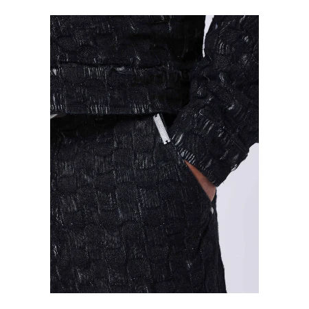 Kalash x PXP unisex checkerboard pattern denim pants , maat s black - Image 5