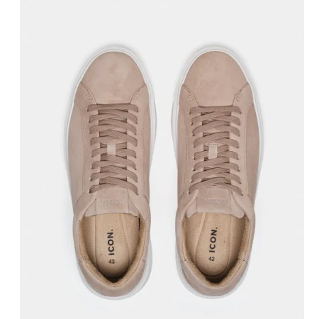 Heren sneaker - The Classic Suede Trainer, kleur taupe maat 43 - Image 3