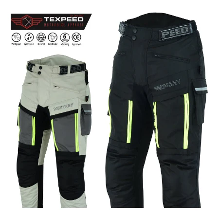 Motorbike Trousers Waterproof Cordura With CE Biker Armour Protection zwart maat 3XL - Image 6