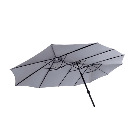 Toscano Feel Furniture – Toscano – Grote Parasol – Twin – 4.5 Meter – Donkergrijs - Image 4