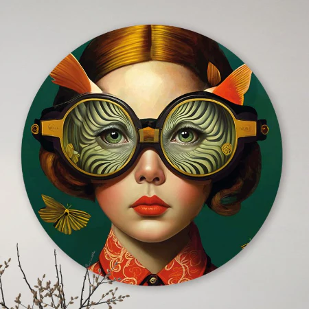 Muurcirkel Underwater art - Mirjam Duizendstra - 60cm