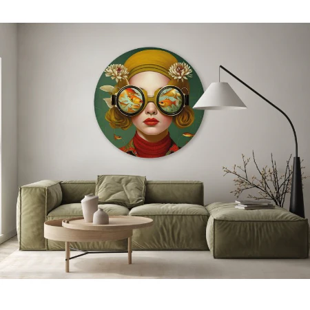 Muurcirkel I wish I was a Fish - Mirjam Duizendstra - 40cm - Image 2
