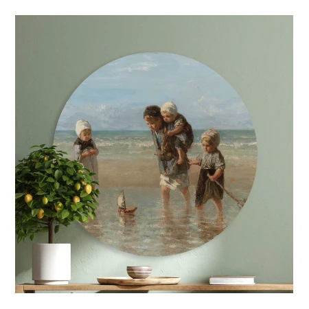 Muurcirkel Kinderen der zee - Jozef Israëls - 60cm - Image 2