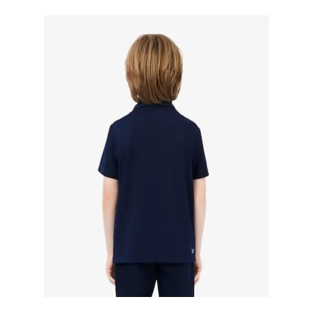 Lacosta Ultra Dry Piqué Tennis-Polohemd - blauw - Maat 92 cm (2A) - Image 4