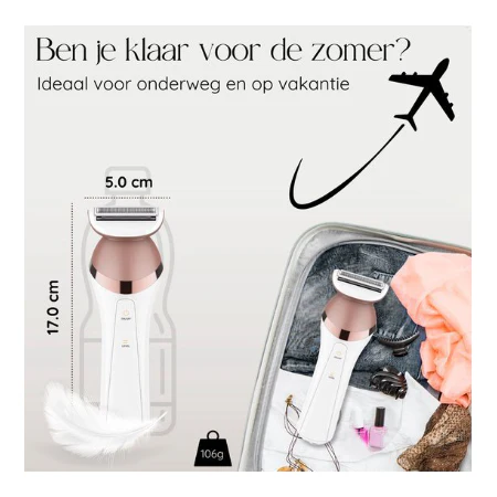 Sansbeauté 6-in-1 Ladyshave - Gezicht - Oksels - Etc. - USB Oplaadbaar - Image 3