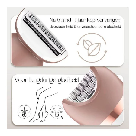 Sansbeauté 6-in-1 Ladyshave - Gezicht - Oksels - Etc. - USB Oplaadbaar - Image 5