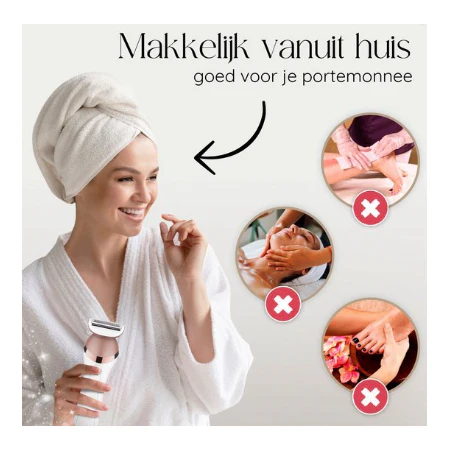 Sansbeauté 6-in-1 Ladyshave - Gezicht - Oksels - Etc. - USB Oplaadbaar - Image 9