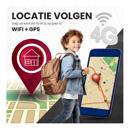 VUBIO 4G Kinder Smartwatch L1 - GPS - Videobellen - Zwart - Image 3
