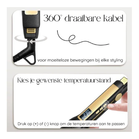 Sansbeauté Professionele Stijltang - 2 in 1 - Krultang - Image 8