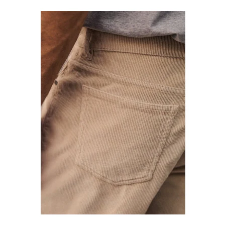 Broek heren Albano fluweel - licht beige - Maat 34 - Image 2
