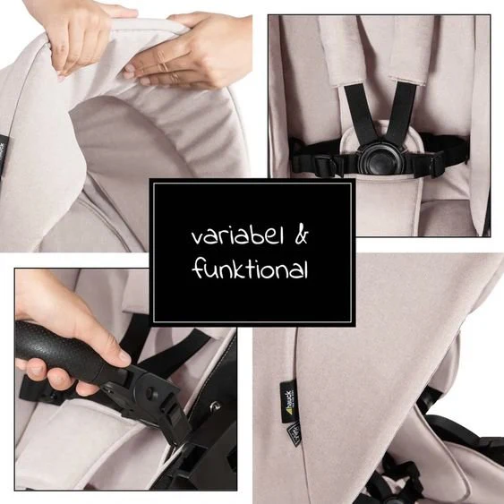 Wandelwagen zit - Hauck Vision x Seat Unit - Melange Beige - Image 6
