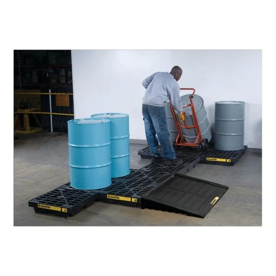 Modulaire Lekbak Kunststof 45 L voor 1 Drum 640x640x140 mm - Image 3