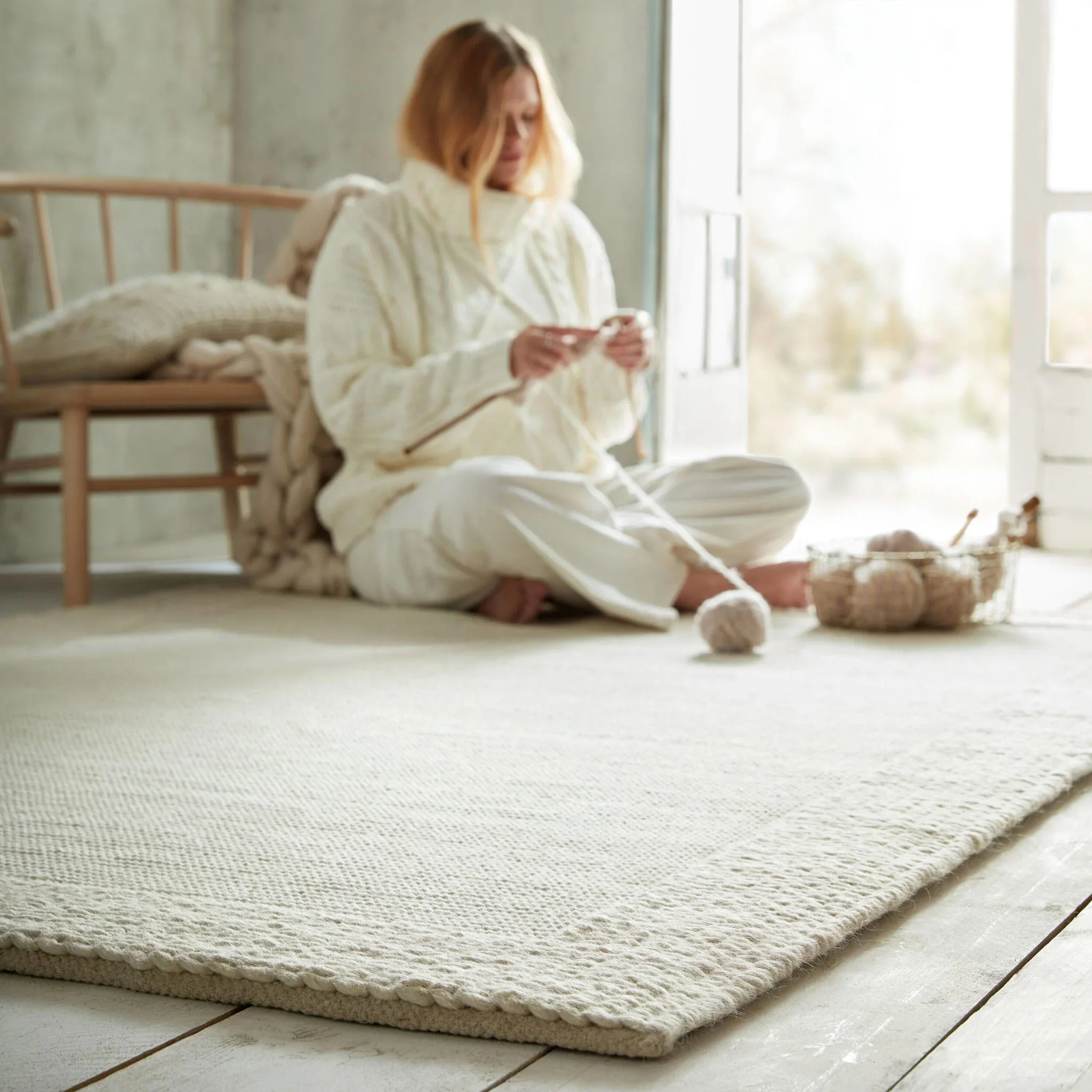 Flair Rugs vloerkleed wol Rue Plait (290x200 cm) - Image 3