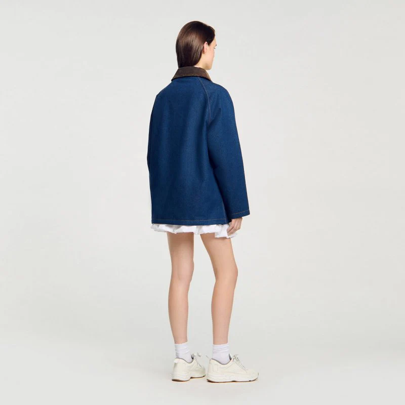 Dames Jas - Sandro Denim werkjas - Maat 38 - Image 6
