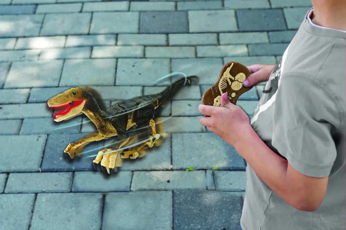 Velociraptor RC dino met licht en geluid - Image 4