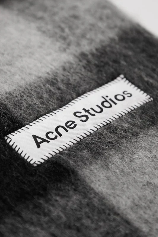Acne studios - Heren Sjaal zwart/grijs