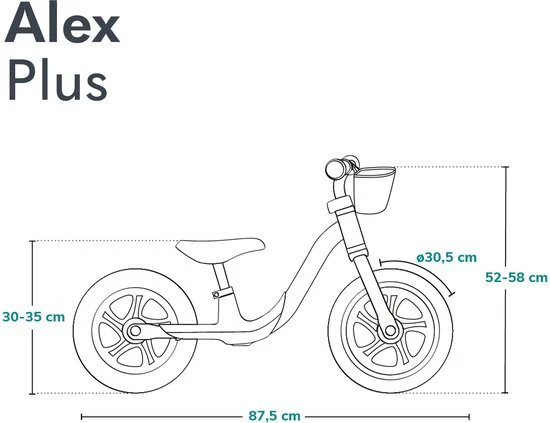 Lionelo Alex Plus – Loopfiets vanaf 3 jaar – 12” - Image 4
