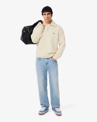 Lacoste Wollen heren Sweater crème - Maat M - Image 2