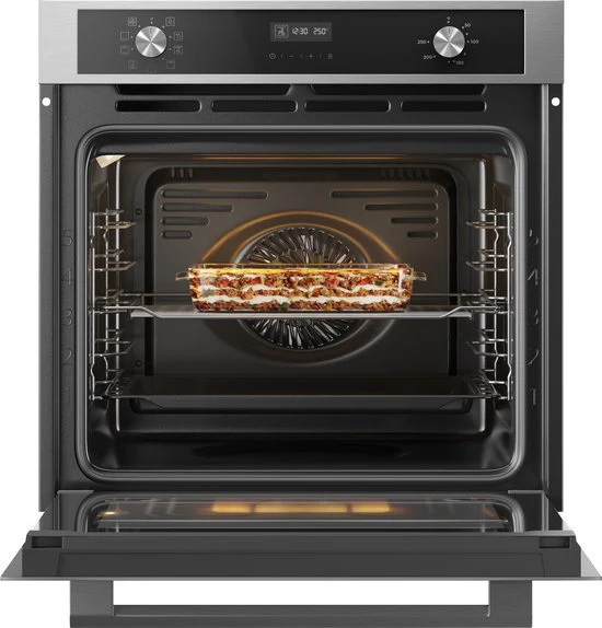 Inventum inbouw oven IOM6072RK - Zwart/RVS - Image 6