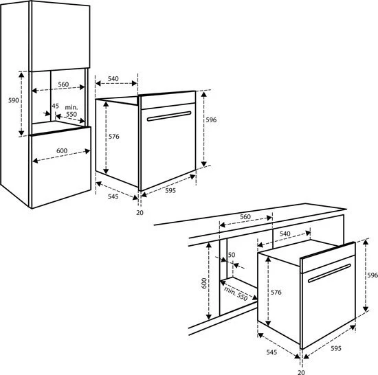 Inventum inbouw oven IOM6072RK - Zwart/RVS - Image 8