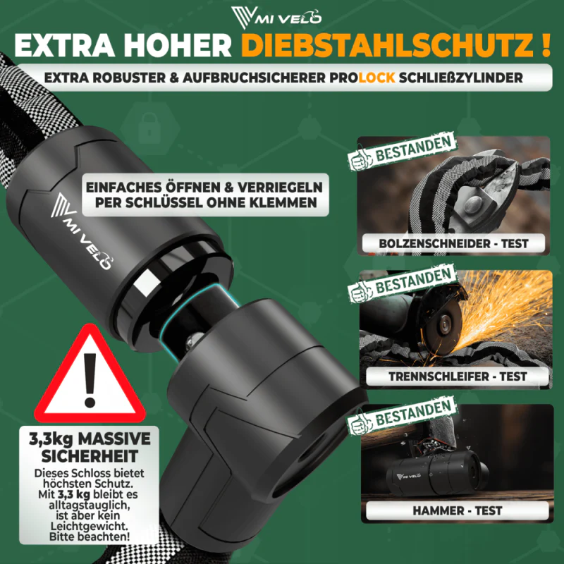 Robuust kettingslot voor motor en fiets 100cm - Image 5