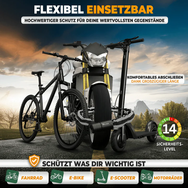 Robuust kettingslot voor motor en fiets 100cm - Image 7