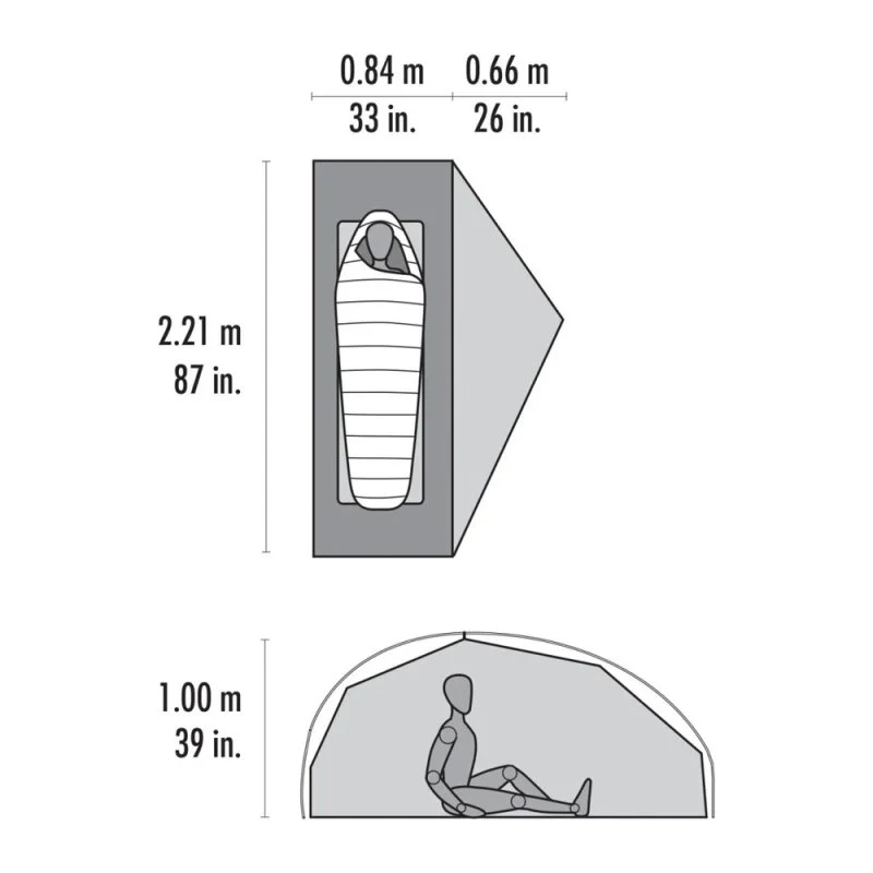 Tent - MSR FreeLite 1 - groen/rood - Image 7