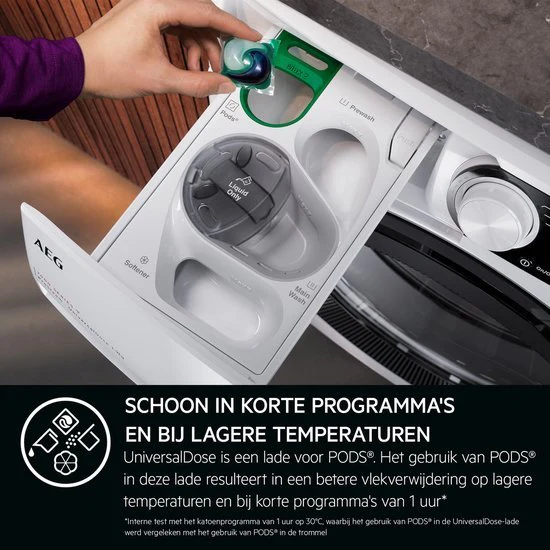 AEG wasmachine LR86XDOSE 8000 serie PowerCare - Wit - Image 4