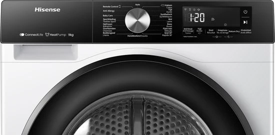 Hisense warmtepompdroger 3S Serie DH3S902BW3 - 9kg - Image 3