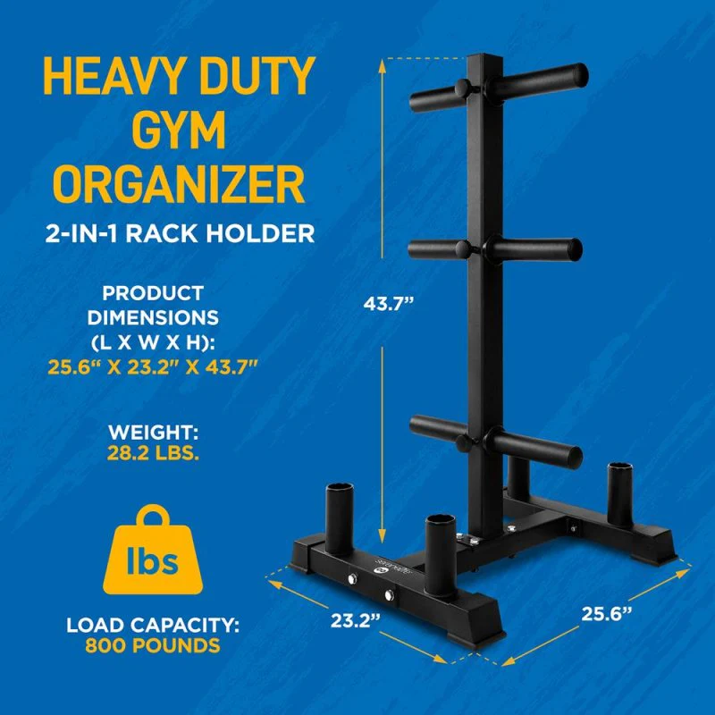 Olympic Weight Rack – Stalen Rek met Krasbestendig Frame – Capaciteit 800 lb - Image 2