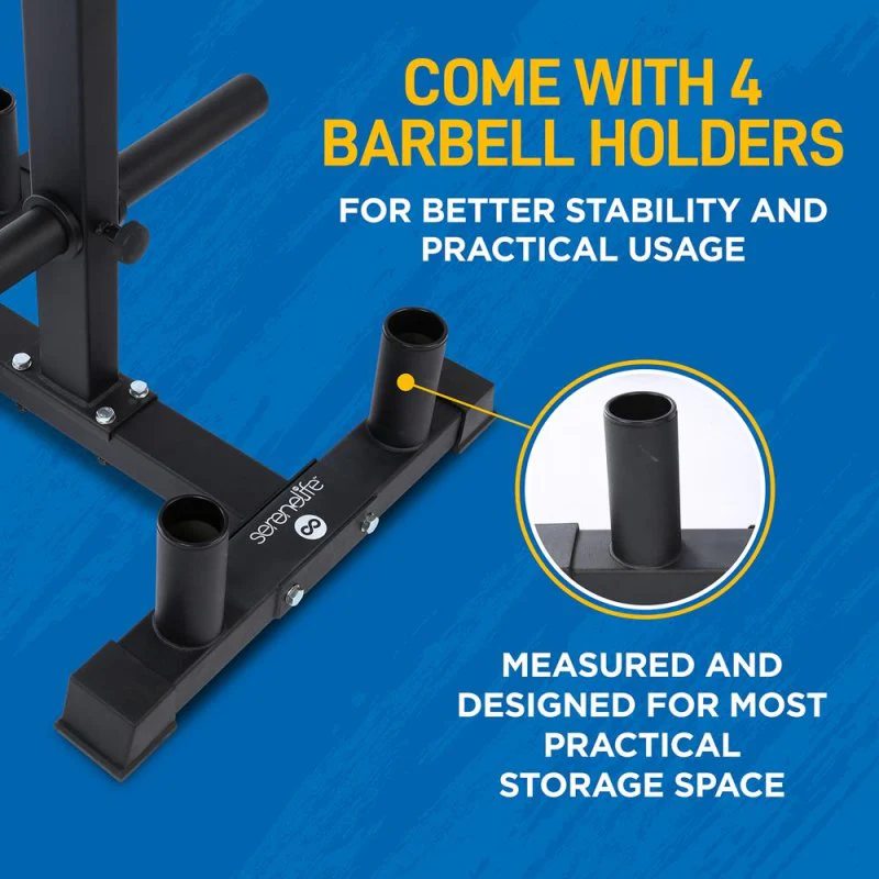 Olympic Weight Rack – Stalen Rek met Krasbestendig Frame – Capaciteit 800 lb - Image 5