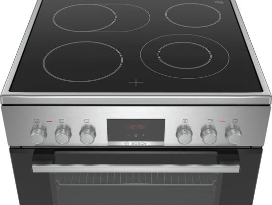 Bosch keramisch fornuis HKR39C250 - RVS - Image 3