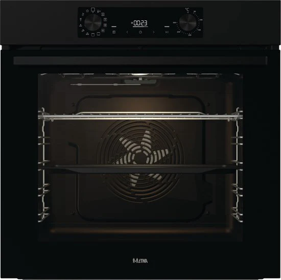 ETNA inbouwoven OM316MZ - Turbo Hetelucht - Matzwart